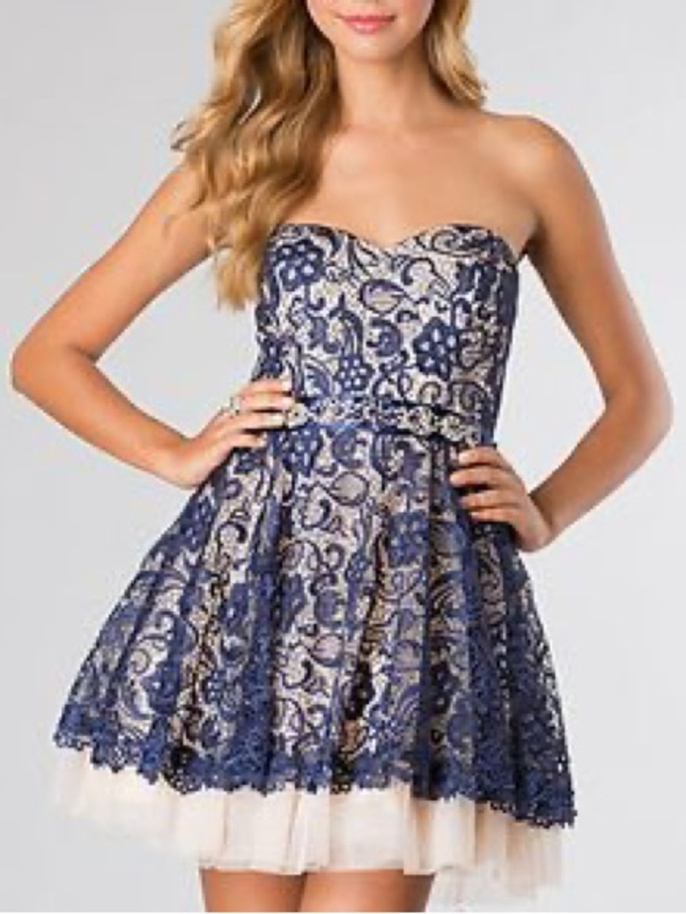Homecoming Dress crochet lace